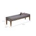Puff Livia Cinza 160 cm