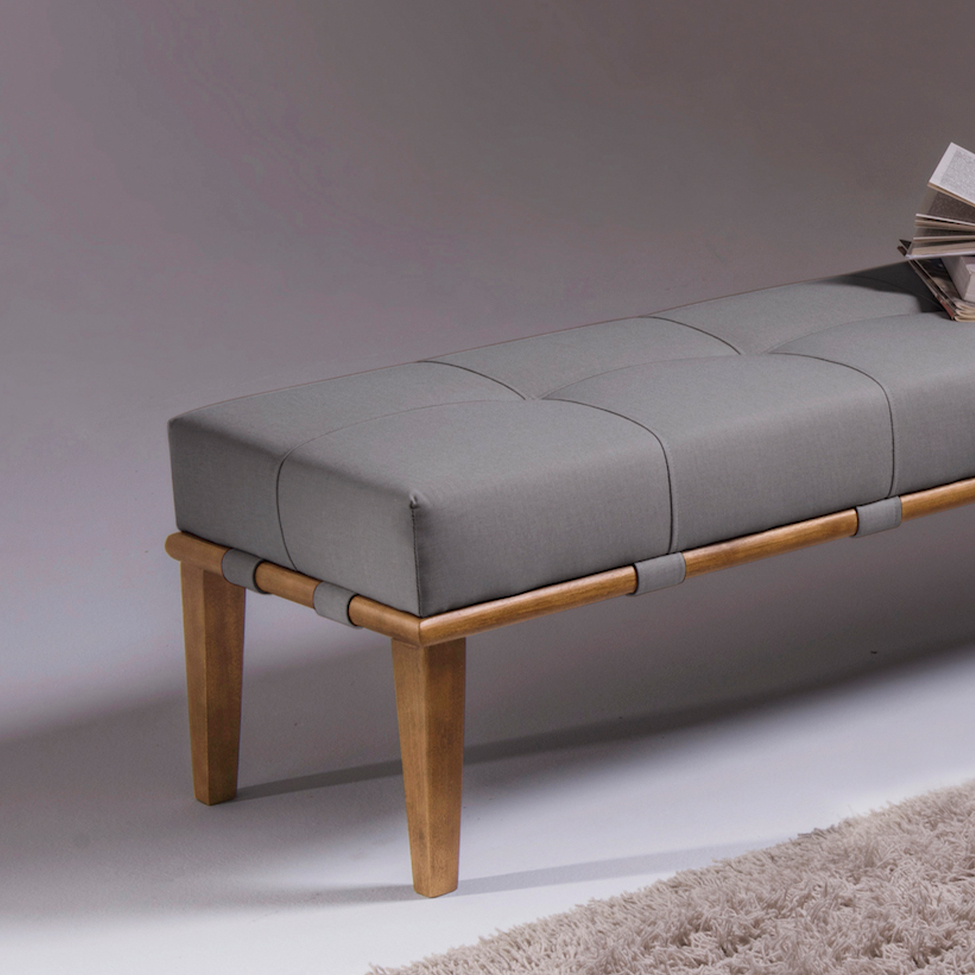 Puff Livia Cinza 160 cm