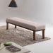 Puff Theo Bege e Imbuia 140 cm
