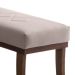 Puff Theo Bege e Imbuia 140 cm