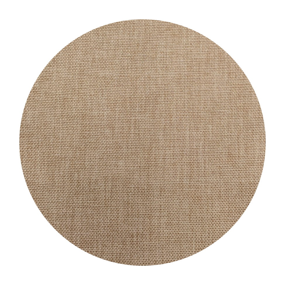 Puff Theo Bege e Imbuia 140 cm