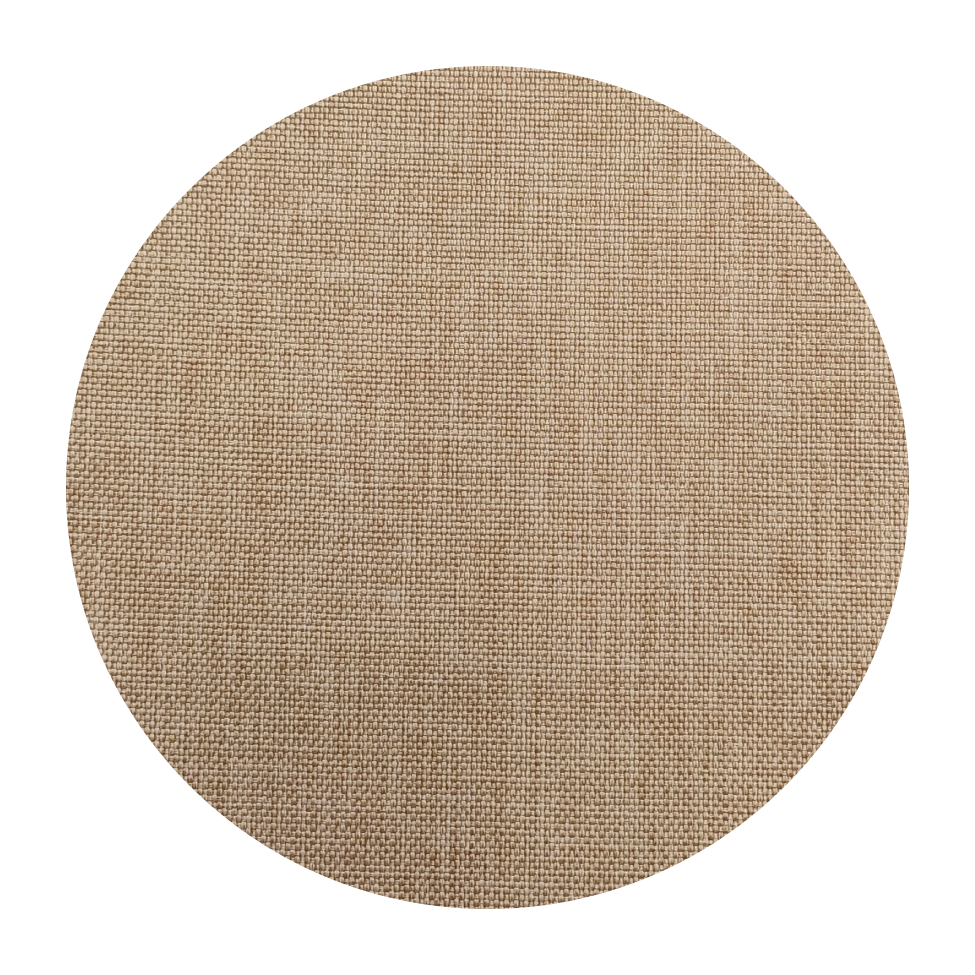 Puff Theo Bege e Imbuia 160 cm