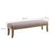 Puff Theo Bege e Natural 160 cm