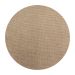 Puff Theo Bege e Natural 160 cm