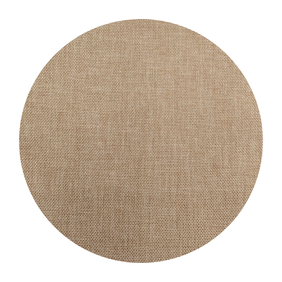 Puff Theo Bege e Natural 160 cm