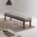 Puff Theo Cinza e Imbuia 140 cm