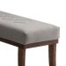 Puff Theo Cinza e Imbuia 140 cm