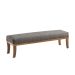 Puff Theo Cinza e Natural 140 cm