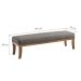 Puff Theo Cinza e Natural 140 cm
