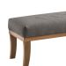 Puff Theo Cinza e Natural 140 cm