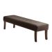 Puff Theo Marrom e Imbuia 140 cm