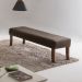 Puff Theo Marrom e Imbuia 140 cm