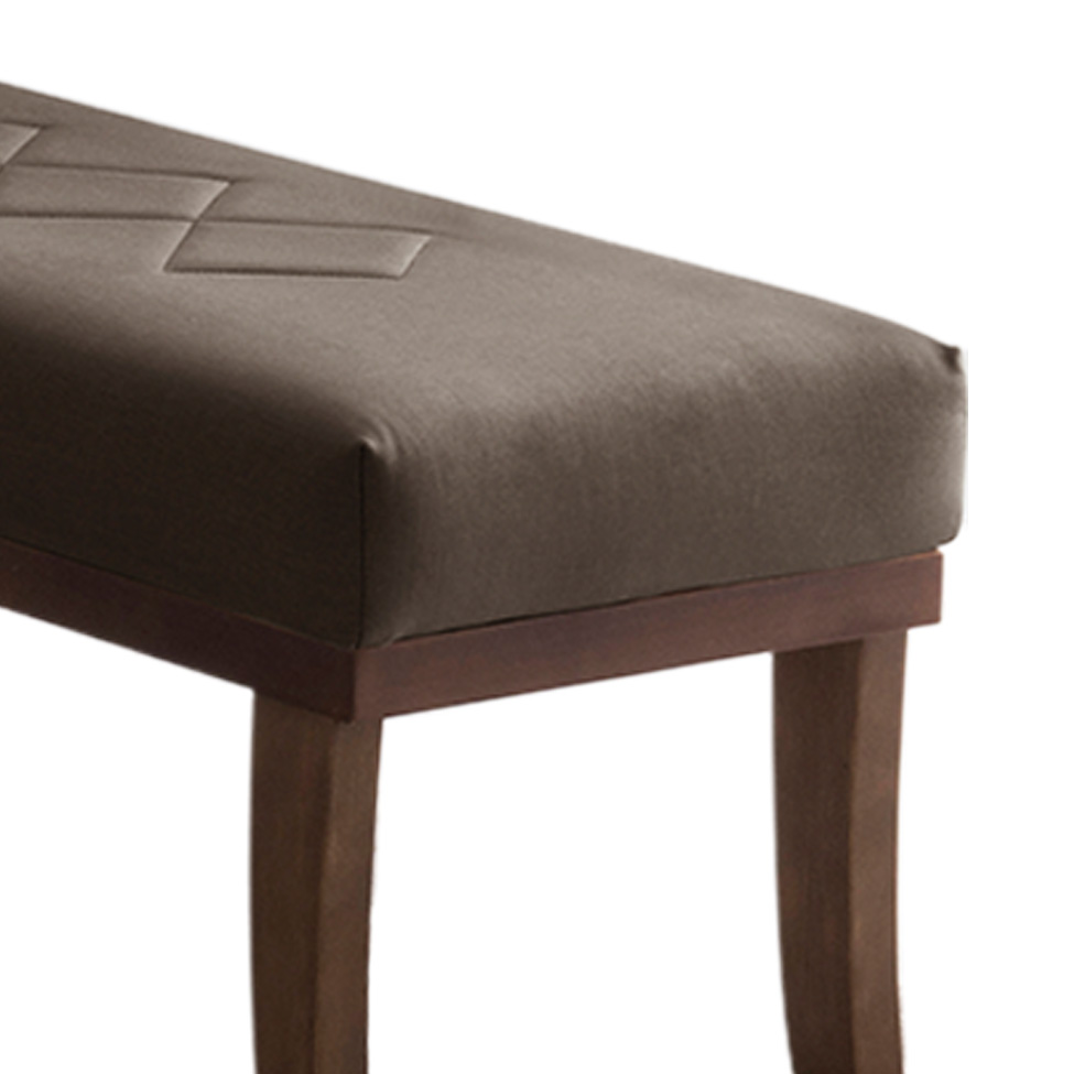 Puff Theo Marrom e Imbuia 140 cm