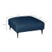 Puff Unne Linho Azul Marinho 85cm