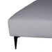 Puff Unne Linho Cinza 85cm
