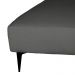 Puff Unne Linho Grafite 85cm