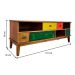 Rack Colors 5 GV Castanho e Colorido 153 cm