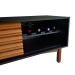 Rack Galeão Preto e Amêndoa 160 cm