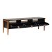 Rack Nick 3 GV Preto e Avelã 160 cm