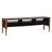 Rack Nick 3 GV Preto e Avelã 160 cm