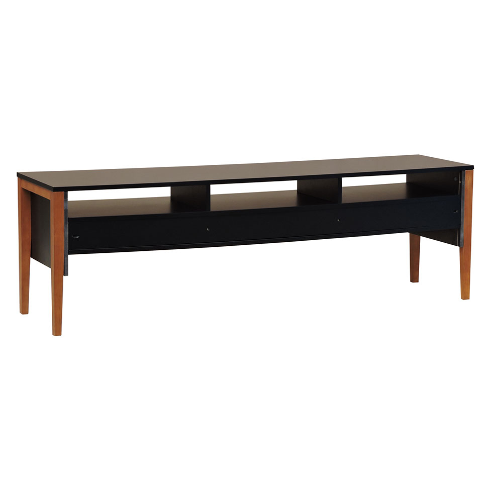 Rack Nick 3 GV Preto e Avelã 160 cm
