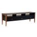 Rack Nick 3 GV Preto e Avelã 160 cm