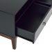 Rack Oriente Preto e Imbuia 110 cm