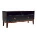 Rack Oriente Preto e Imbuia 110 cm