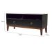 Rack Oriente Preto e Imbuia 110 cm