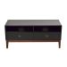 Rack Oriente Preto e Imbuia 110 cm