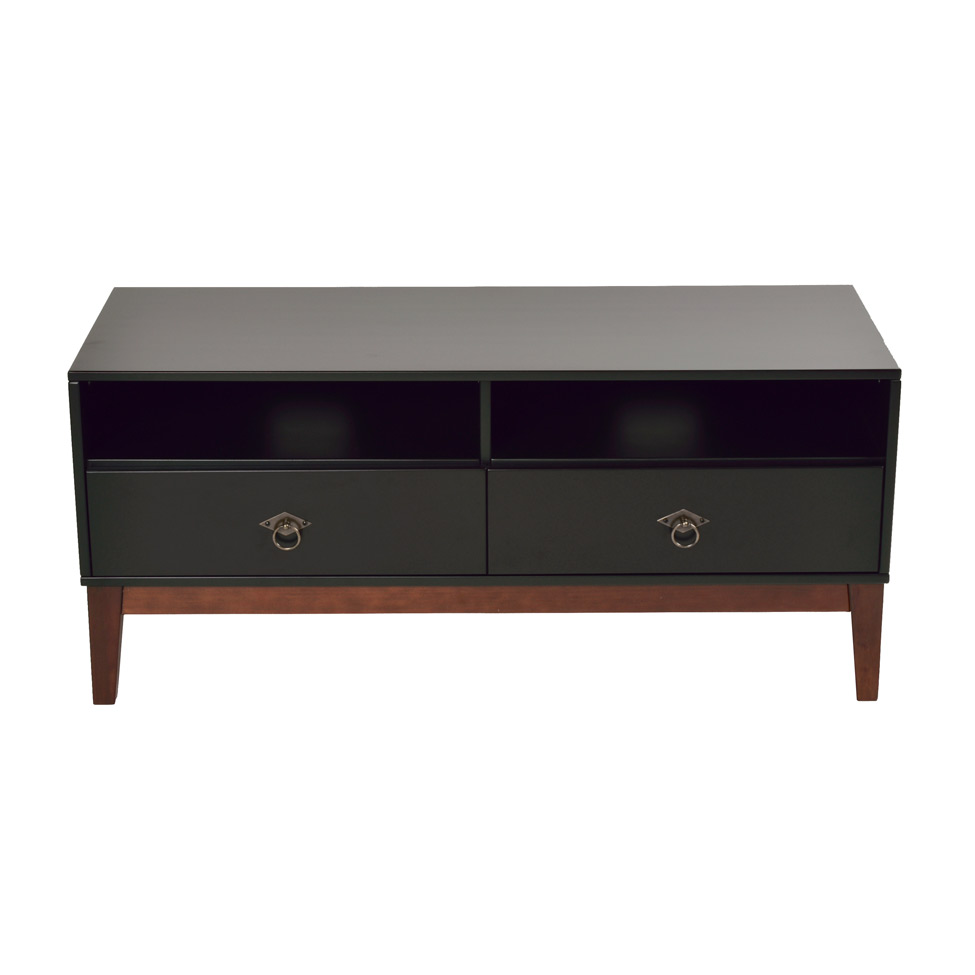 Rack Oriente Preto e Imbuia 110 cm