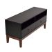 Rack Oriente Preto e Imbuia 110 cm