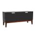 Rack Oriente Preto e Imbuia 110 cm