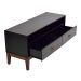 Rack Oriente Preto e Imbuia 110 cm