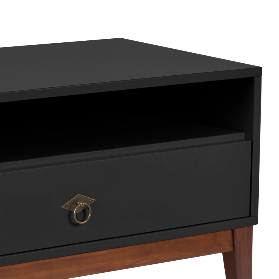 Rack Oriente Preto e Imbuia 150 cm