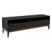 Rack Oriente Preto e Imbuia 150 cm