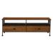 Rack Salvia Preto e Amêndoa Rustico 160 cm