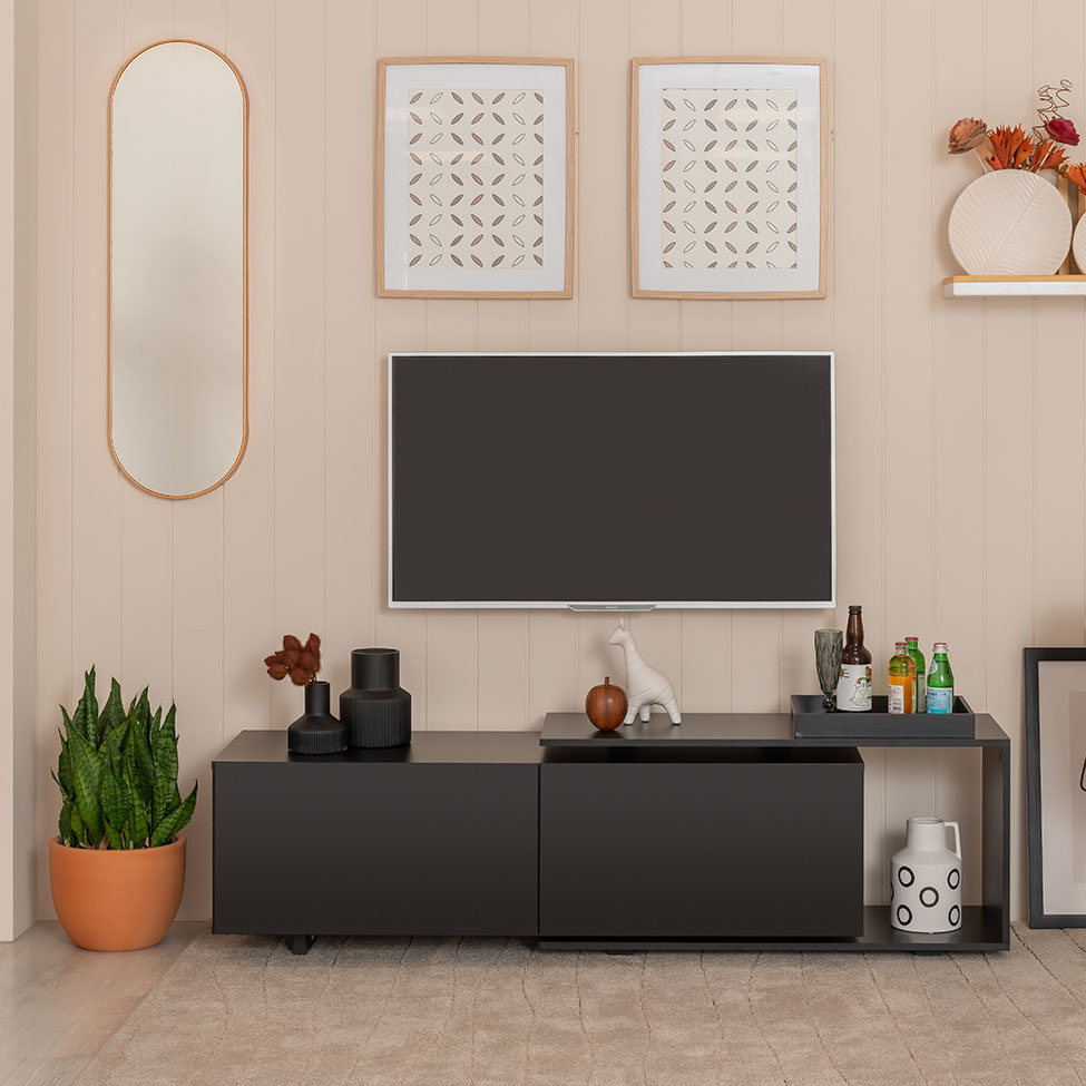 Rack Viga 2 PT Preto 160 cm