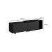 Rack Viga 2 PT Preto 160 cm