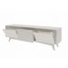 Rack para TV até 50 Polegadas Emma 2 PT 1 GV Branco 160 cm