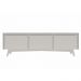Rack para TV até 50 Polegadas Emma 2 PT 1 GV Branco 160 cm