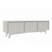 Rack para TV até 50 Polegadas Emma 2 PT 1 GV Branco 160 cm