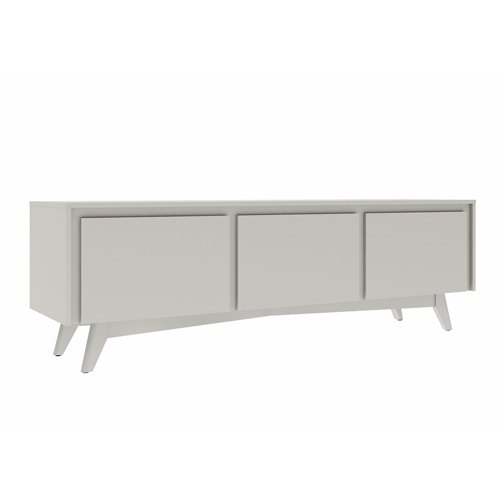 Rack para TV até 50 Polegadas Emma 2 PT 1 GV Branco 160 cm