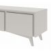 Rack para TV até 50 Polegadas Emma 2 PT 1 GV Branco 160 cm