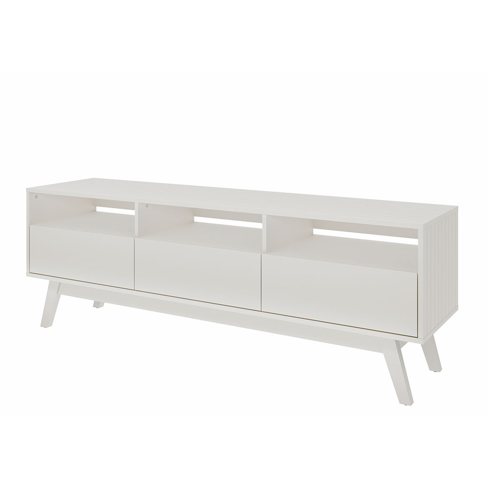 Rack para TV até 50 Polegadas Even 2 PT 1 GV Branco 160 cm