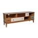 Rack para TV de 55 Polegadas Colors 5 GV Castanho Verniz e Colorido Envelhecido