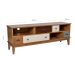 Rack para TV de 55 Polegadas Colors 5 GV Castanho Verniz e Colorido Envelhecido