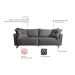 Sofá 2 Lugares Gales Veludo Cinza 190 cm