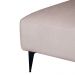 Sofá 2 Lugares com Molas Ensacadas 170 cm e Puff Unne Bouclé Bege