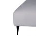Sofá 2 Lugares com Molas Ensacadas 170 cm e Puff Unne Bouclé Cinza